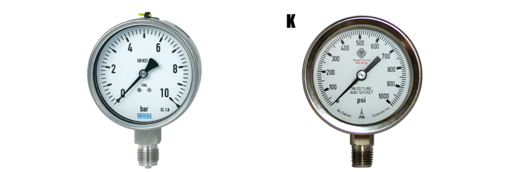 PRESSURE GAUGES FOR COMMERCIAL AND INDUSTRIAL RO